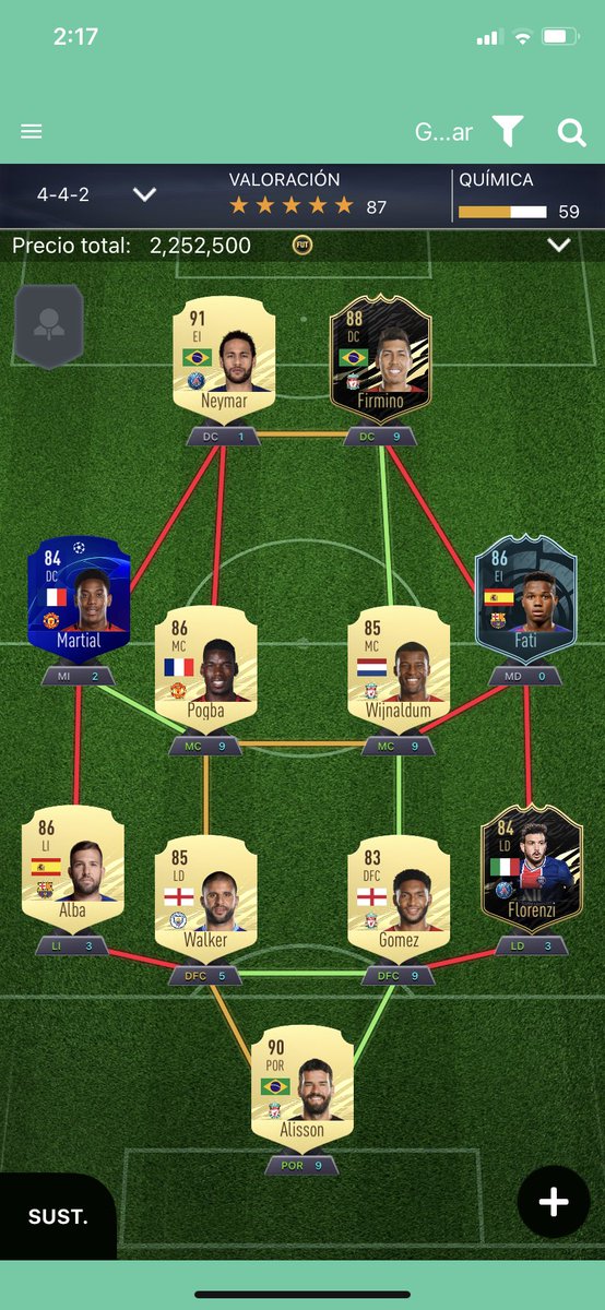 Buen finde, pero siempre malas rachas en los segundos 15 partidos. Empecé 11-0 y pase a 15-6. Firmino If:9,5 y Neymar:10. Tercer Oro1 consecutivo.