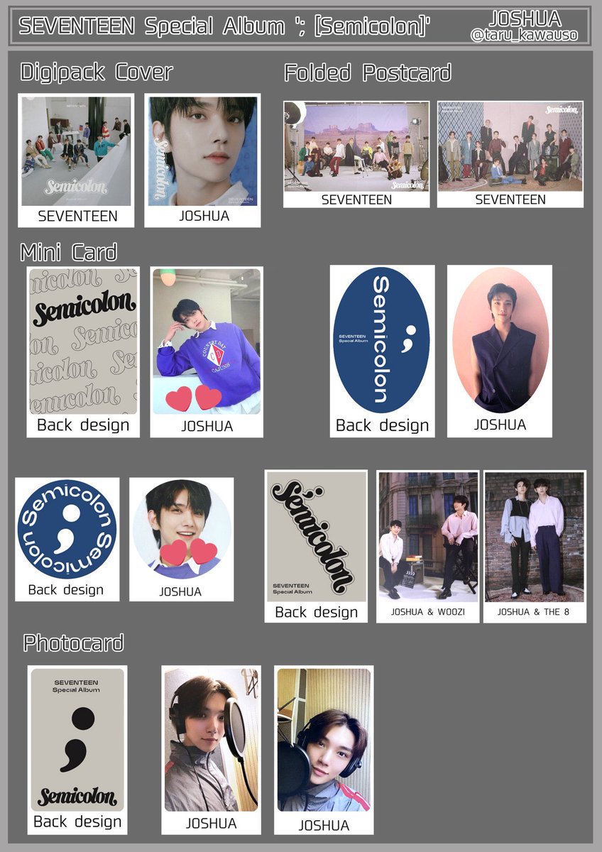 svt____0's tweet photo. SEVENTEEN セミコロン 交換 semicolon トレカ 交換

譲）
ウォヌ ウジ バーノン ミンハオ、THE8

求）
それぞれ同種ディノ シュア(スタンプのもの)
バーノンのHMVトレカはディノ希望
気軽にリプお願いします💦 https://t.co/2CgpnNvknj