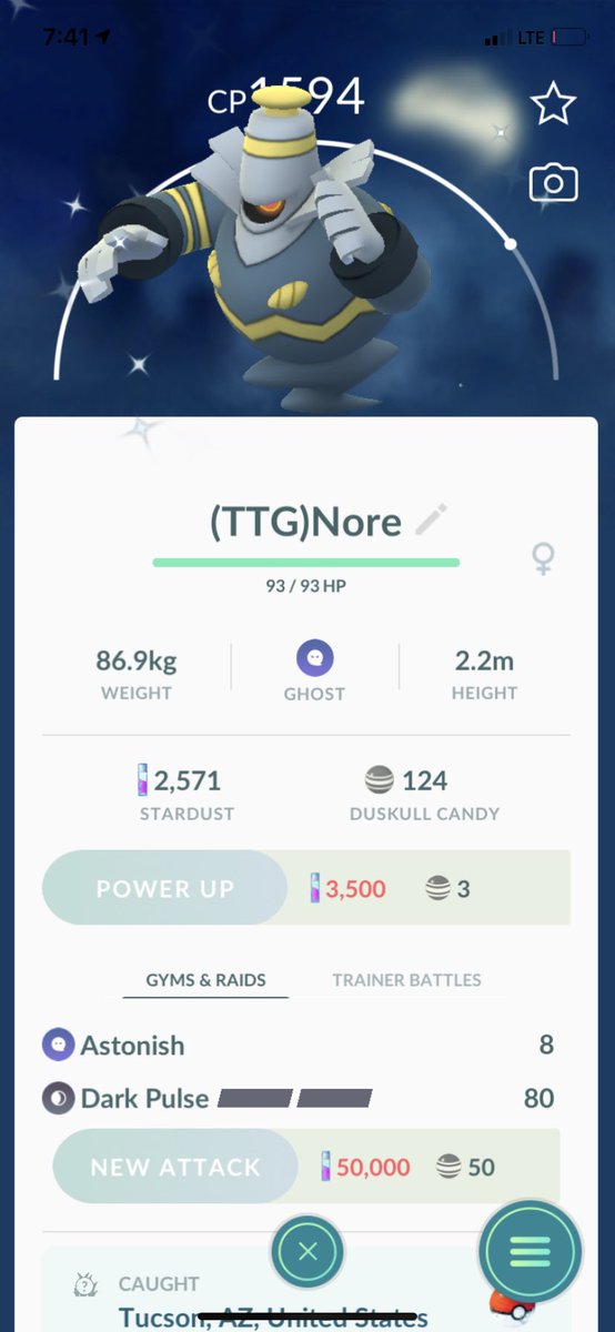 TTG_Arizona's tweet photo. Newest ✨ on the Three Twenty Pokémon team 
#PokemonGO #pokemon #Shinycheck #PoGO #pokemonshiny https://t.co/PebXBMcMMa