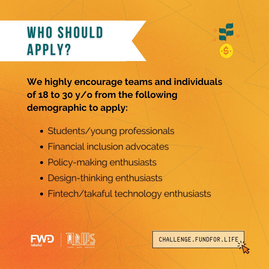 ArusAcademy's tweet photo. Join the Digital Financial Inclusion Challenge to share your ideas and solution.

Apply for the challenge by 16th Nov at https://t.co/czO4UJymTt

#FundForLife #DigitalFinancialInclusionChallenge https://t.co/jjysCwlGkU
