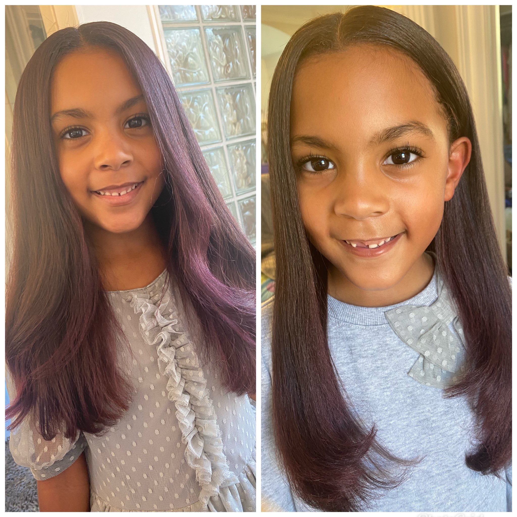 Silk press little clearance girl hair