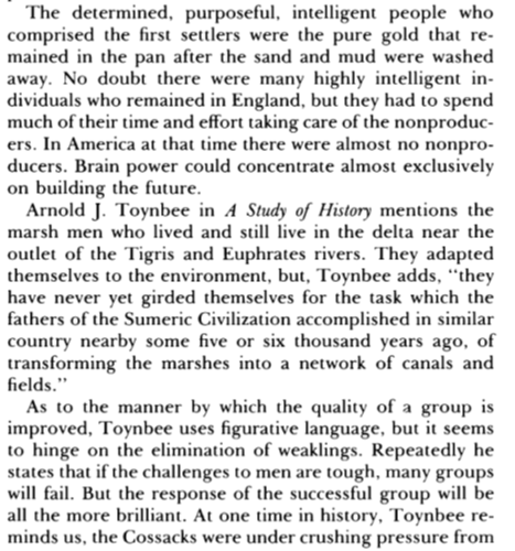 In Early America, there were no “non-producers,” due to necessity.Can we still say the same of America today? What happens when the producing class becomes a minority. If only history could furnish us with answers. . . .
