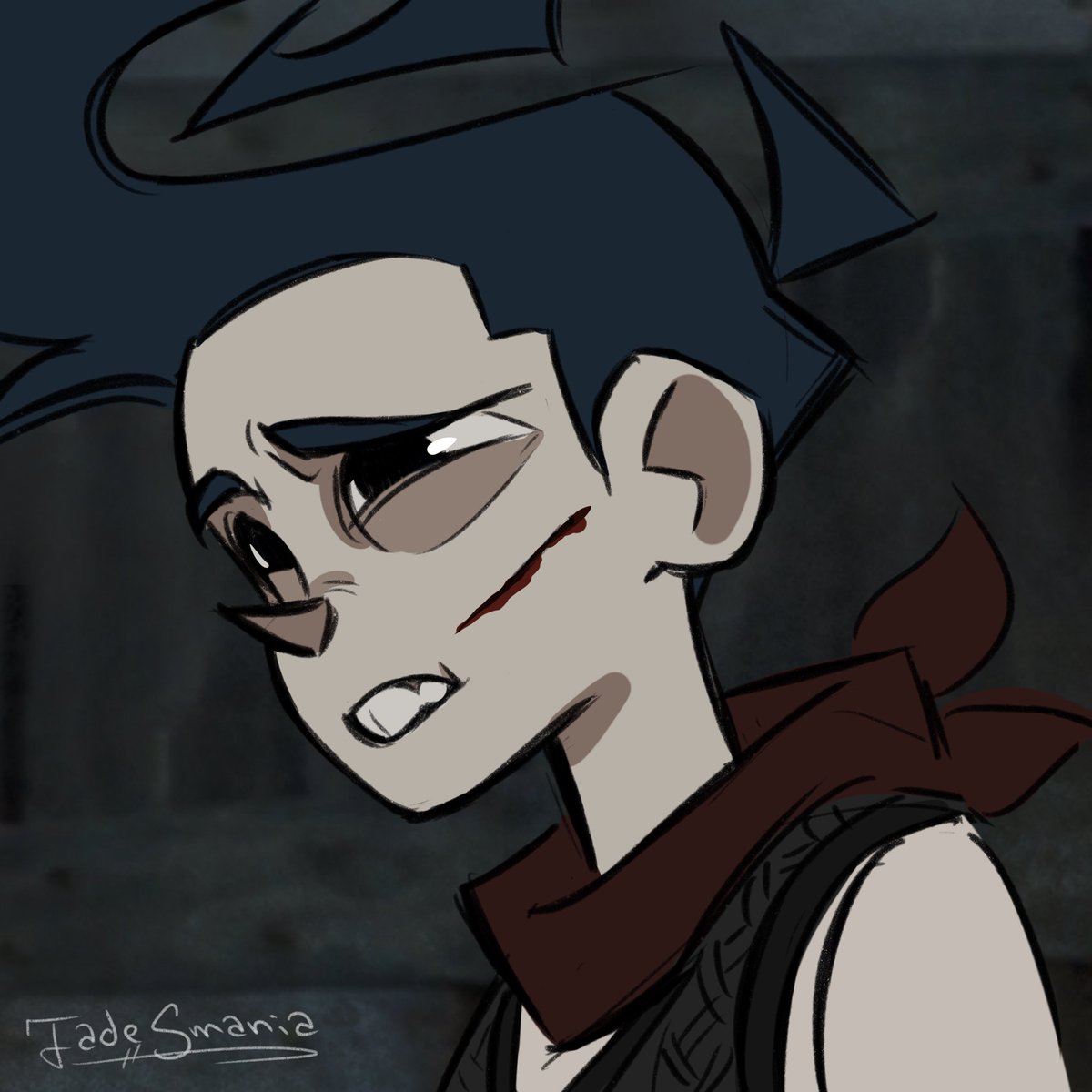 nico_smania's tweet photo. Wow I suck at remembering I have Twitter, anyway here’s an expression study from Guy Ritchies King Arthur (but with my own character). Whenever I watch it this kids expression always stands out to me so I finally drew it https://t.co/3WZmwJqt9Y