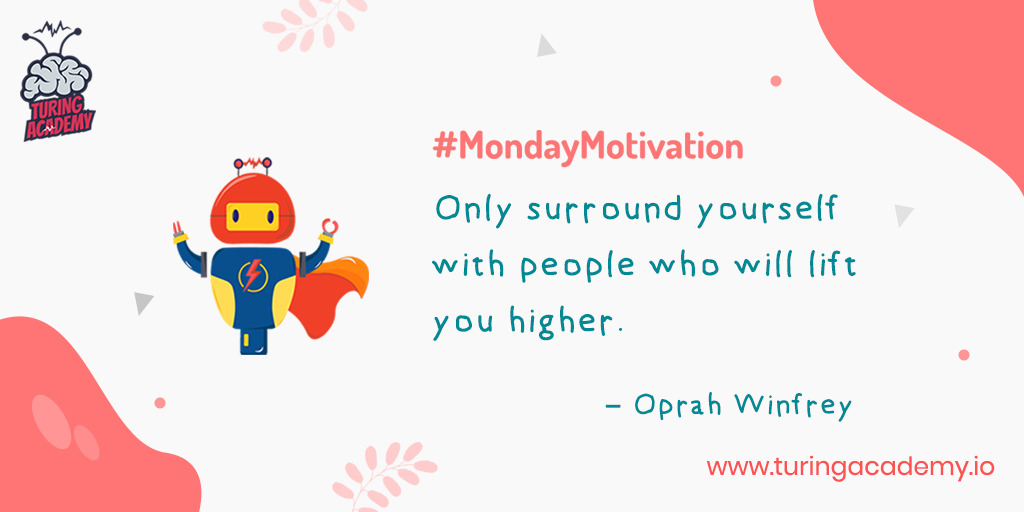 TuringAcademyCo's tweet photo. Only surround yourself with people who will lift you higher. - Oprah Winfrey
Contact Us: +91-7676235123
Mail ID: rheo@turingacademy.io
#TuringAcademy #STEAM #STEAMeducation #leadership #education #TuringBox #STEM #Robotics #technology #21stcenturyeducation #flattenthecurve https://t.co/086n5tHHkP