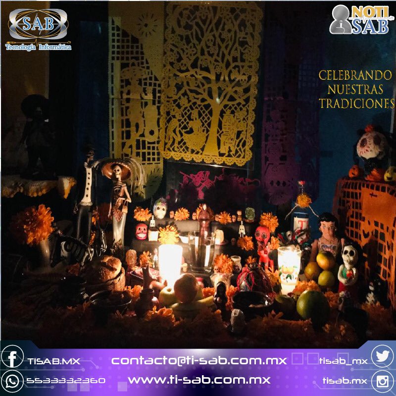 TISAB_MX's tweet photo. #noviembre #tradicionesmexico #diademuertos #TISAB #TI_SAB @TISAB_MX @TISAB.MX #siguenos #contactanos #proyectos #teasesoramos https://t.co/076Ha8sWQL