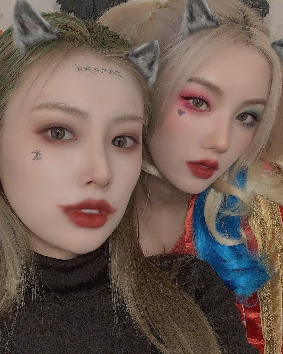hyewonioey's tweet image. with harley quin
