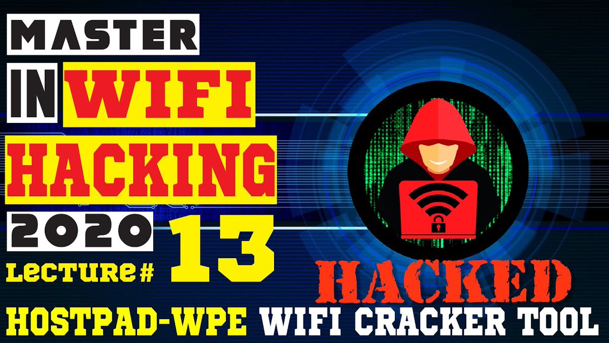 CmputrWaliSrkar's tweet photo. "How To Hack Wifi 2020 Complete Course | WPA-WPA2 Cracked Using Kali Linux | Class 13"
Watch Now: https://t.co/nRFx0cMfky
#hackwifi
#hacking
#hacked
#computer
#mobile
#wifi
#cybersecurity
#network
#security
#internet
#Hacking
#Hacktoberfest
#Hackathon
#HackingSchoolDescipline https://t.co/ygMzehfw9H