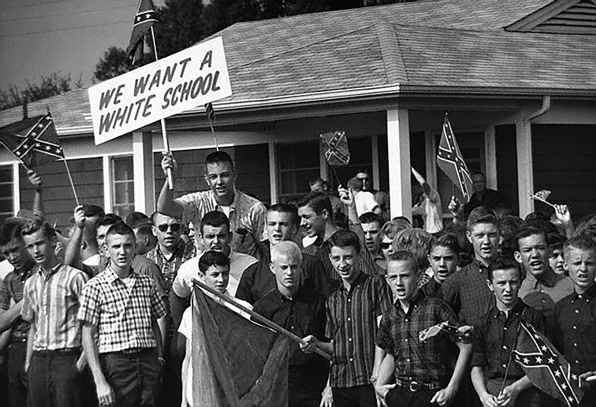 The only I reason I can think of as to why these Trump supporters are intimidating voters and riding around in these dumbass caravans is that they are super determined to be in the history books like these folks.