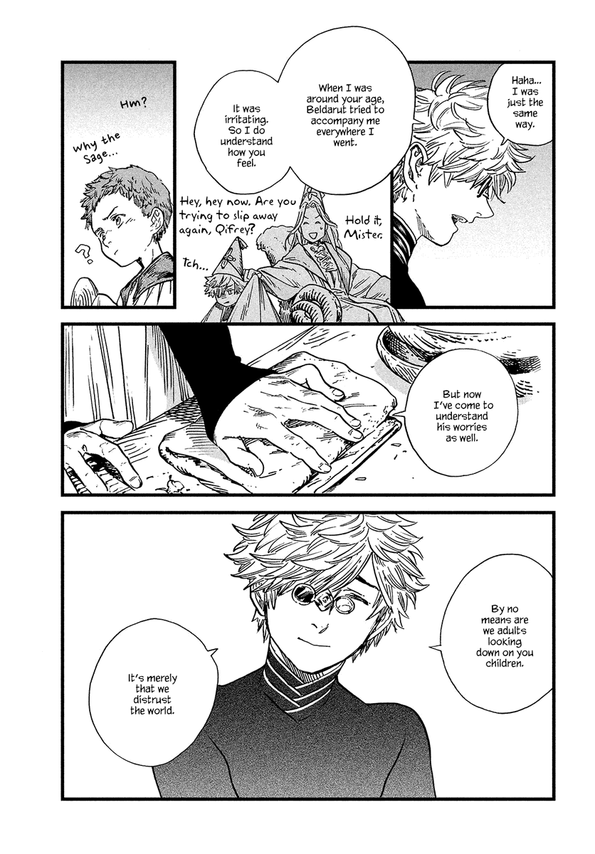 i love that one of this manga's main themes is how adults should treat/interact with/take care of children, and how to be good figures in their lives, and the responsibility that comes when interacting with children. it's great stuff and i like what the story has to say about it