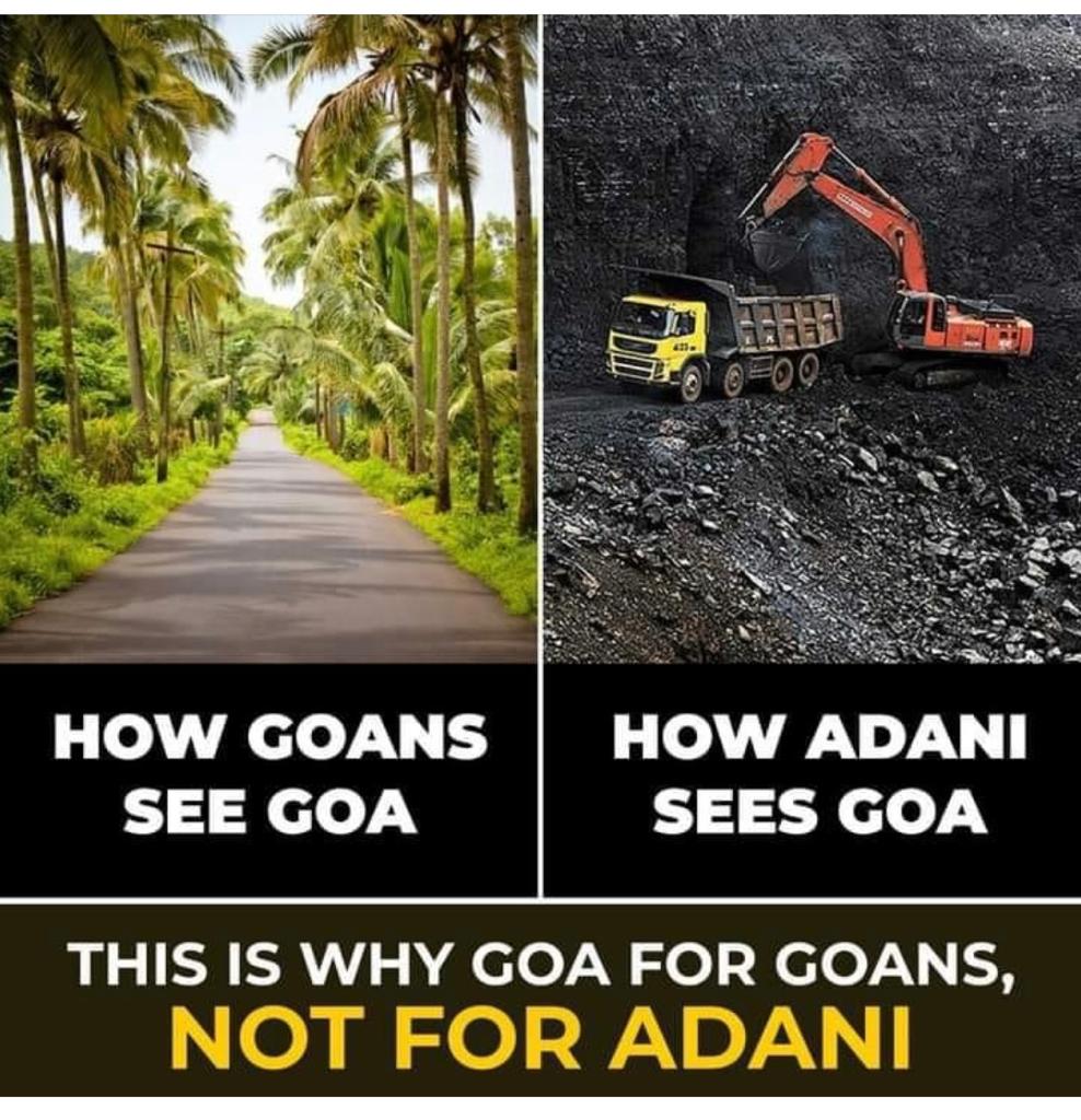 GoaForGiving's tweet photo. It's time to crush the ugly forces that are determined to destroy our planet for the sake of narrow gains.
#SaveGoa #Goenkarponn #Goa #NoToCoal #SayNoToCoal #GoenchoAwaz #GoenchoEkvott #GretaThunberg #GoaForGiving #SaveEarth #EarthMatters #ILoveGoa #SaveGoaTogether #MakaNakaCoal https://t.co/5HXaz5BLil