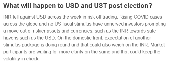 INRBONDS's tweet photo. What will happen to USD and UST post election?
https://t.co/fJm0lp0bpV
@arjunparthasara
 #right_mf
#Corporatebonds #capitalmarkets #MasalaBonds https://t.co/jHZNVWbl6a