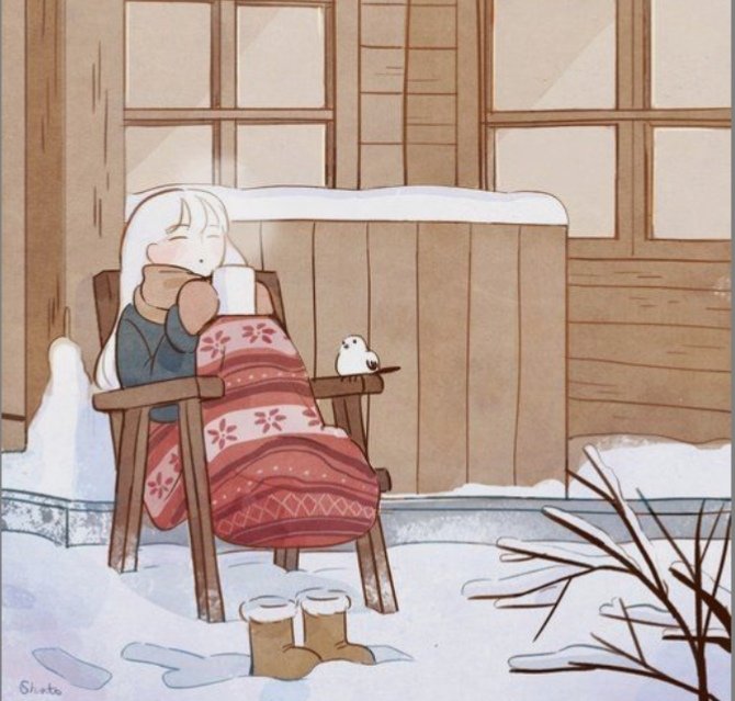 أريد أخبارك بأن (كل ما تقرئه ستشعر به) لذالك أقرئ ما يجعلك تبتسم ما يجعلك بخير، أقراء ذالك الذي يجعل منك مرتاحاً،  ان قرأت شيء يجعل منك حزيناً ومحبطه وتشعر بكل شيء سيء سيجعلك أعمى حتى لا ترى سعادتك في أي شيء حتى الشاي الدافئ في الشتاء.☕❄️