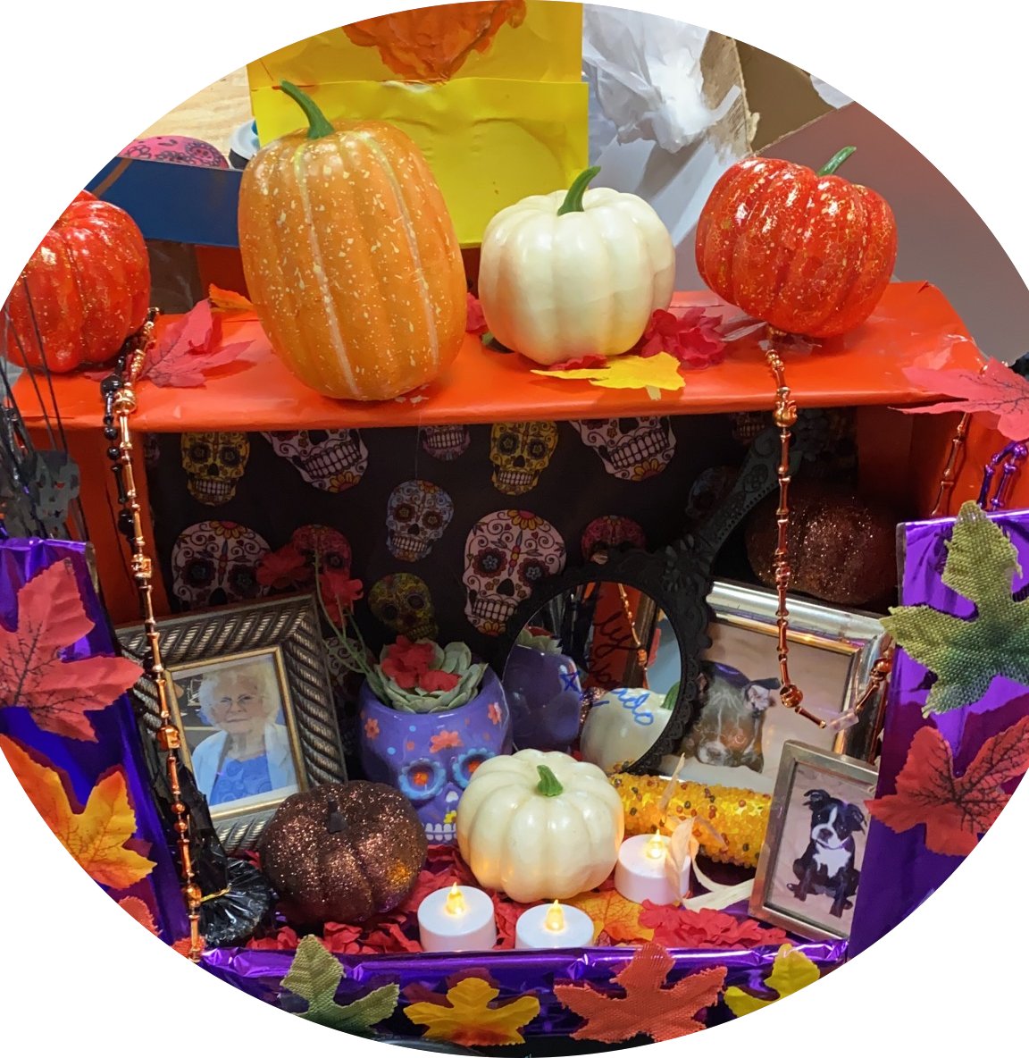 In awe of the creativity, initiative &amp; inspiration shown by our student-created día de muertos shoebox altars! Love to see how students embrace this beautiful tradition that honors the departed.

#d97Spanish #HolmesHawks #WeAreD97 #PBL #DDM
