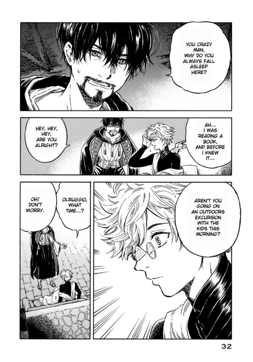 the third chapter is literally them making lunches for the kids for the next day... this is so sweet... i love gay gendery people taking care of kids together...