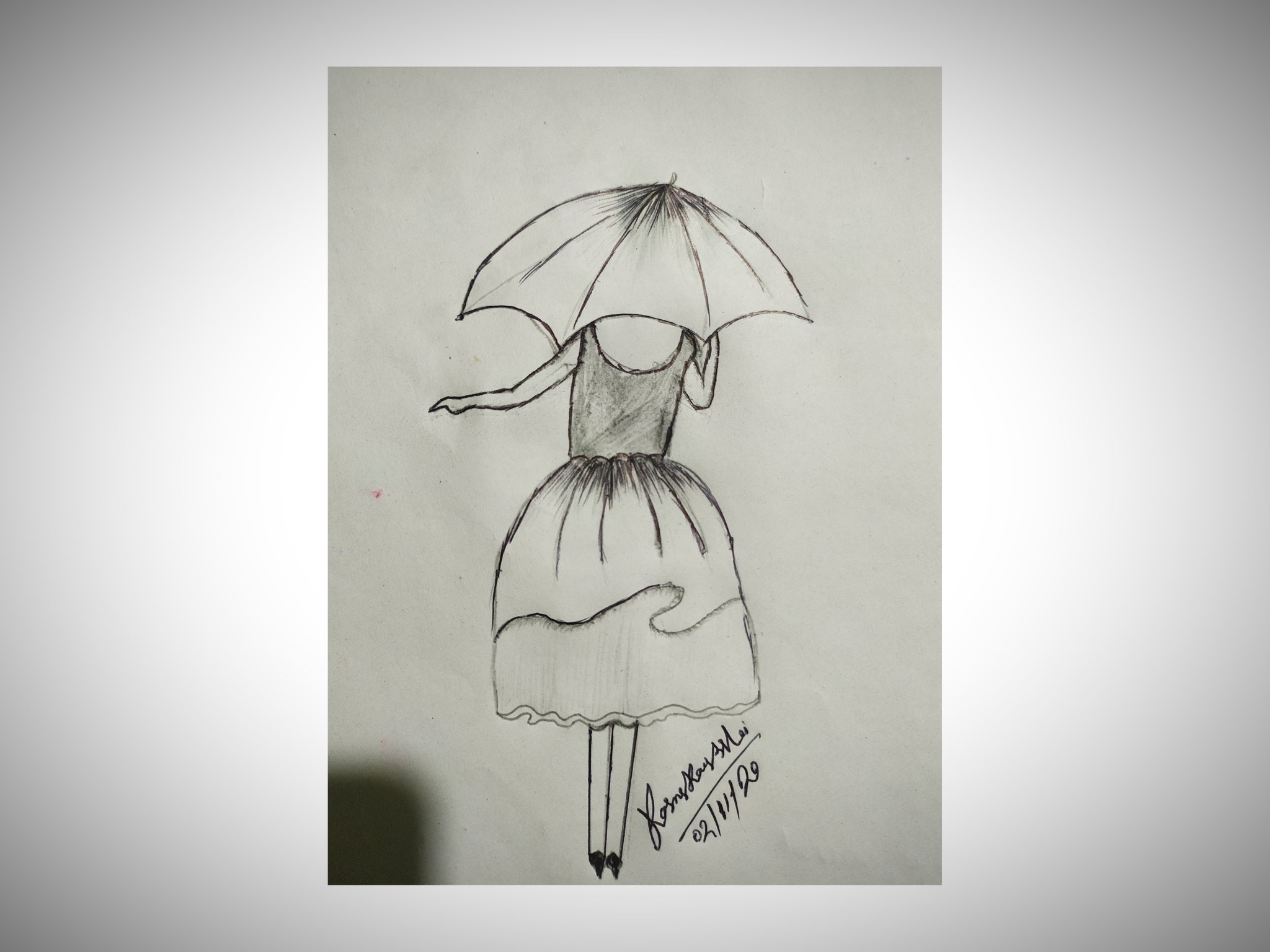 151 Kid Girl With Umbrella Drawing Stock Photos, High-Res Pictures, and  Images - Getty Images