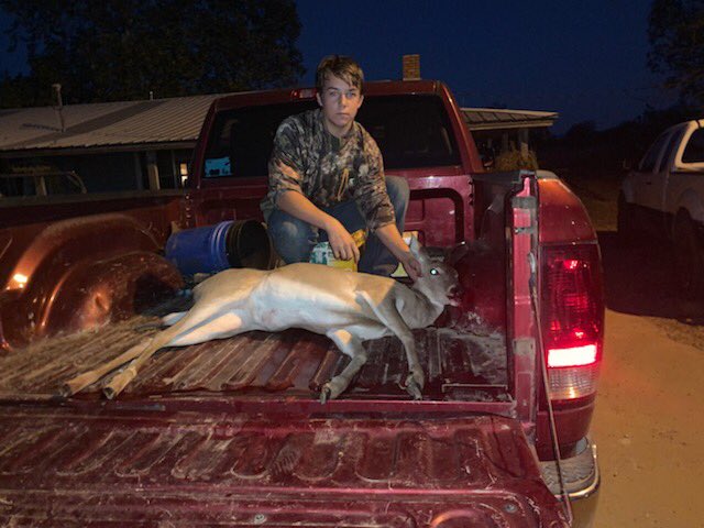 sawyer_ridner1's tweet photo. Little brother got his first deer tonight, me and @LaneGilbert7  couldn’t be more proud https://t.co/zNyYL7cf2y