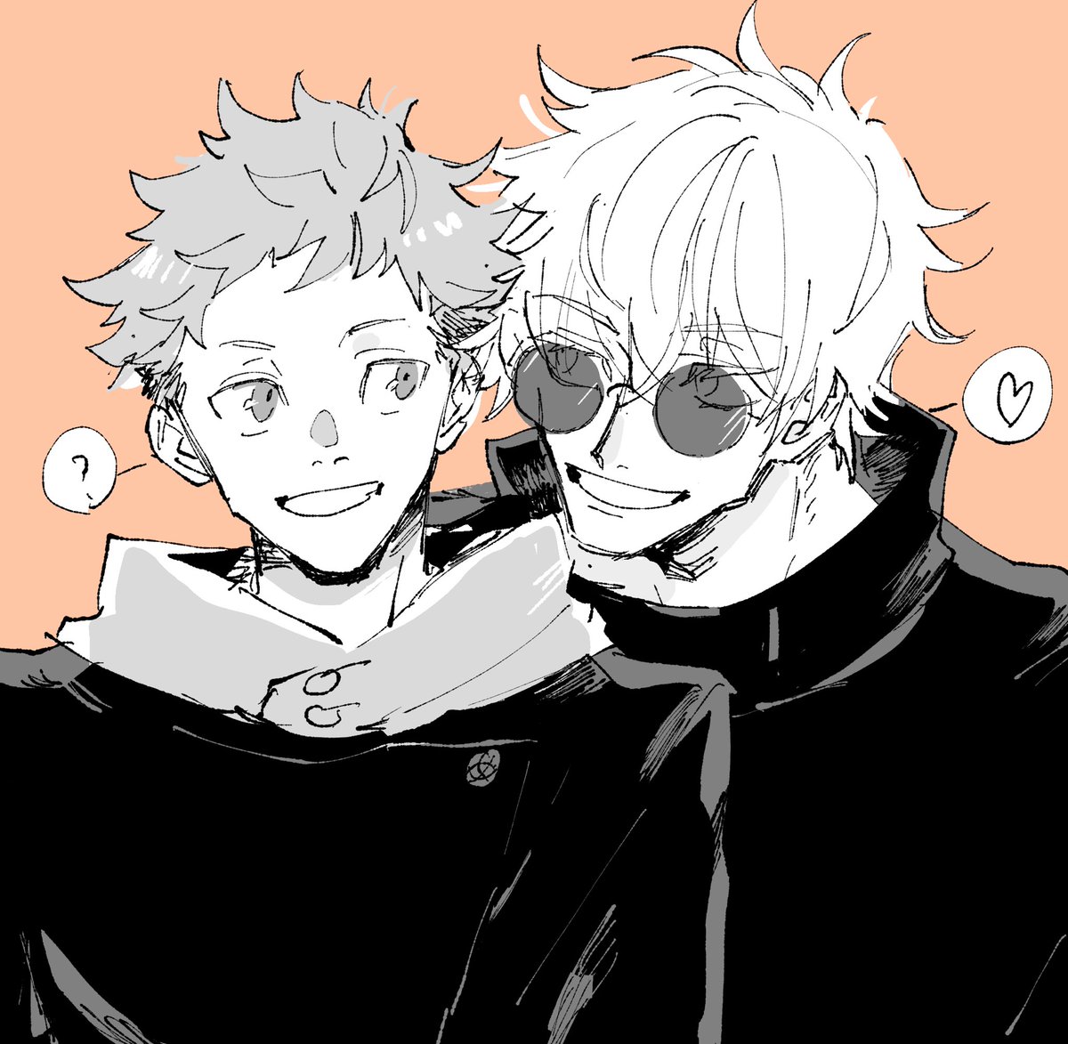 五悠 パーソナルスペースの狭い五悠 ぷりまのイラスト