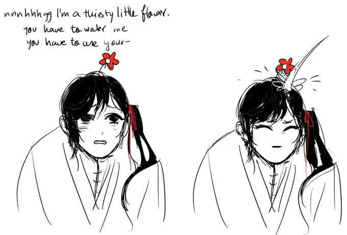 it's no good to be dehydrated san lang! ☺️ #天官赐福 