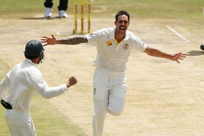 Nothing moves faster than ball from his hand
Batsman nightmare 
Happy birthday Mitchell Johnson 