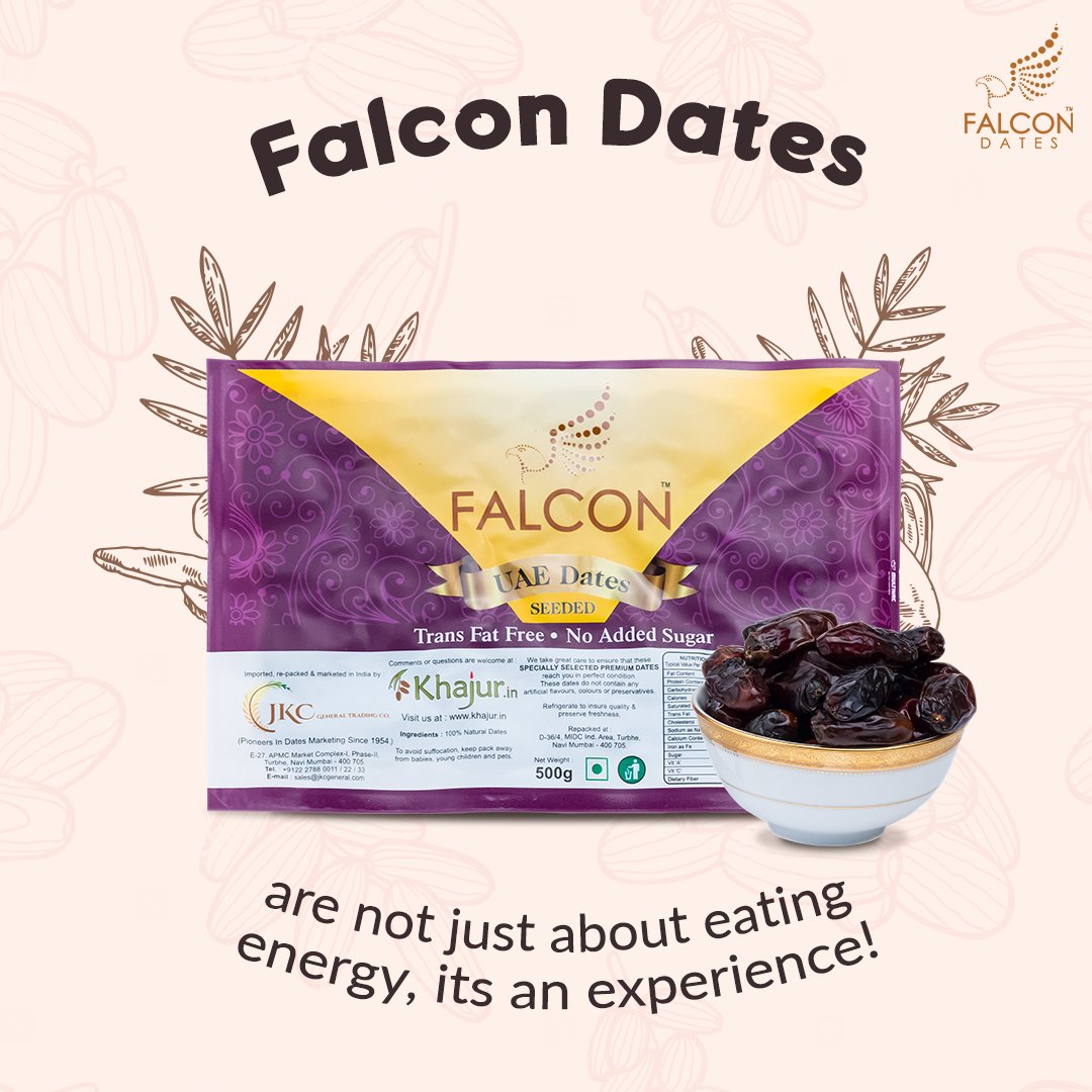 FalconDates's tweet photo. Getting lost in the mouth melting taste of a sweet delicacy that is free of guilt!โจ Thatโs what we call an experience. Have you tried falcon Dates yet?โจ Let us know in the comments below!
#FalconDates #GuiltFreeSnack #HealthyLifestyle #HealthyHacks https://t.co/2SEyq9L6gg