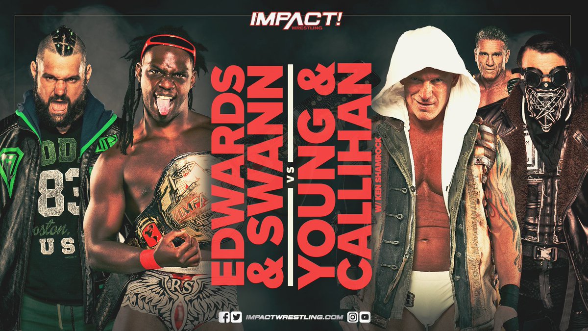 ThisIsTNAUK's tweet photo. This week on #IMPACTUK

👊 @TheEddieEdwards &amp; @GottaGetSwann .v. @TheEricYoung &amp; @TheSamiCallihan 
👊 @DashingChrisBey .v. @TheTreyMiguel 
👊 Defeat @HakimZane Challenge

All this and MORE! Wednesday 10pm on @FreeSports_TV, 2am on @IMPACTPlusApp &amp; late night Friday on 5STAR https://t.co/GEPJcFnCGx