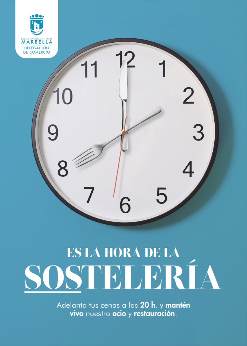 🍽️ Adelanta tus cenas a las 20.00 horas para mantener vivo nuestro ocio y restauración.

➡️ Es hora de la SOStelería.

#SanPedroAlcántara