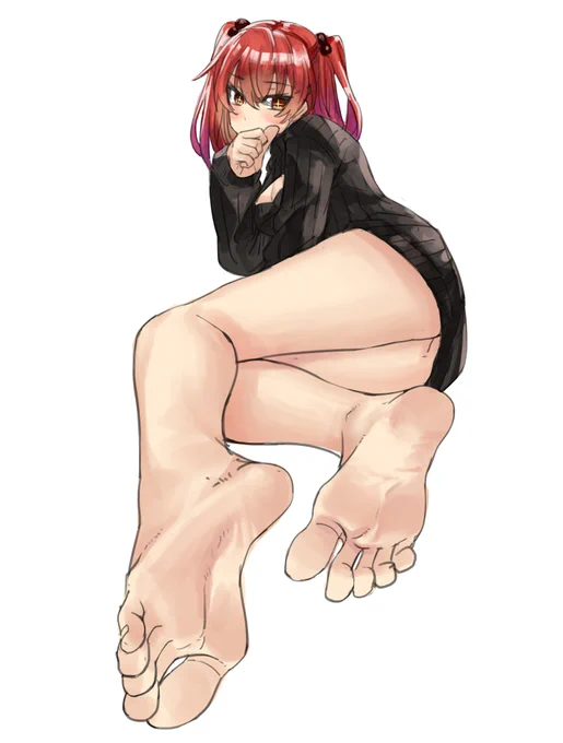 #一日一裸足絵
#タイツの日 