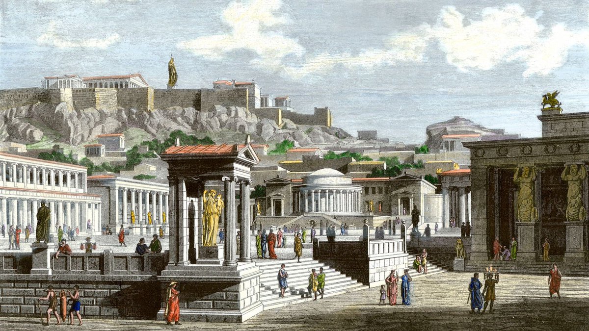 Another tactic (and personal favorite of mine) was the use of shame-inducing red stained ropes. Those who loitered in the Agora would be herded with this ropes to attend the meetings of the assembly. Anyone with red-stained clothes who was not in the meeting had to pay a penalty.