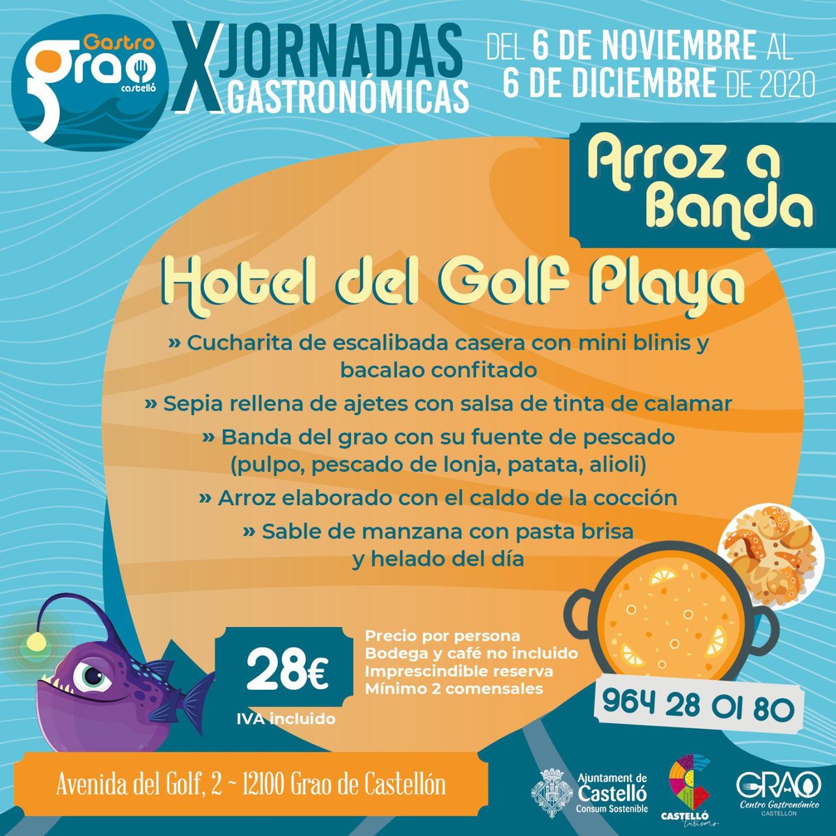 HotelGolfPlaya's tweet photo. 👉 Este viernes empiezan las Jornadas del Arroz a Banda 🤤. ¡Ya puedes reservar! 📲 964280180
#arrozabanda #paelladecastellon #arrozdwcastellon #arrocet #arrocesencastellon #arroceria #restauranteencastellon https://t.co/WPD3u3tUqz