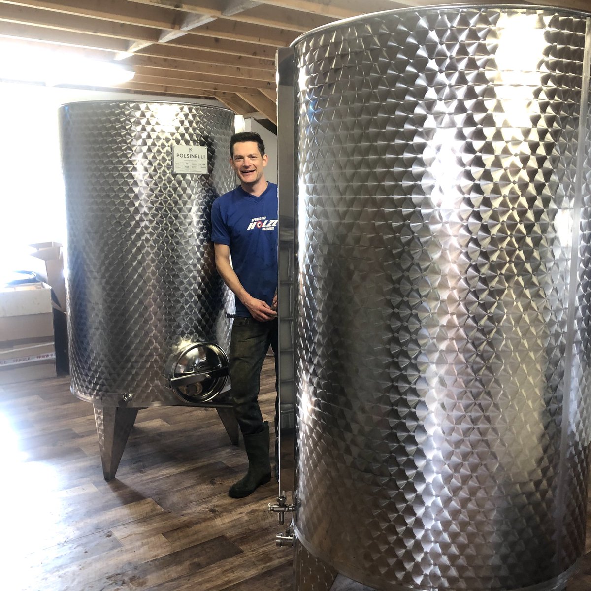 New steel tanks delivered this morning ready to be filled with the 2020 vintage of Rare Apple Ice Wine. 

A good start to the week! 

#irishicewine
#rethinkcider 
#cideriswine