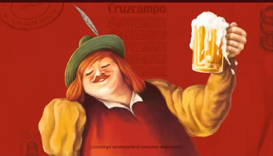 Raspatuit's tweet photo. @Cruzcampo Con el bigote se le quea la espuma en el morro.
#Losepas https://t.co/qMrqatgQSG