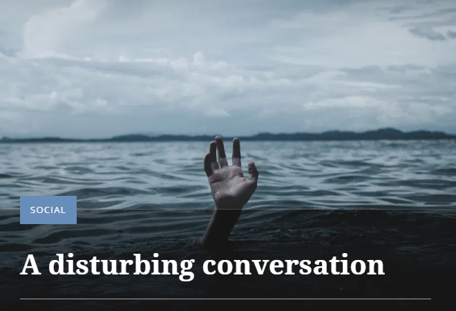  @partisosialis president Dr. Kumar received a call few days ago, a call he said it was a disturbing conversation====A lady from Sg Siput called me this morning. I dunno her but she said that she had got my number from a friend. The conversation translated from Tamil:1/