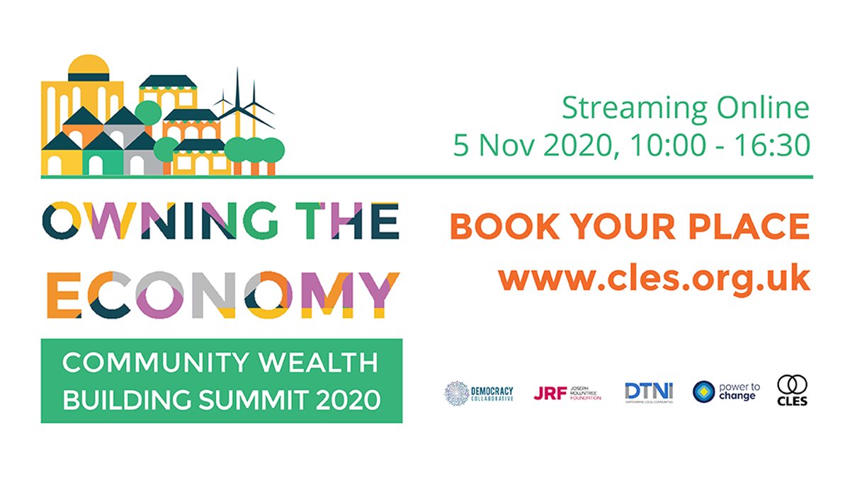📢THIS WEEK📢

The UK's premier event for uniting, informing and inspiring the #CommunityWealthBuilding movement is this Thurs.

Mega line up here: cles.org.uk/summit-2020-pr…

Including: 
<a href="/jon_bartley/">Jonathan Bartley</a>
<a href="/MatthewBrownLab/">Matthew Brown</a>
<a href="/ClydesdAileen/">Aileen Campbell</a>
<a href="/Miatsf/">Miatta Fahnbulleh</a>
<a href="/rokhsanafiaz/">Rokhsana Fiaz OBE</a>
<a href="/Ed_Miliband/">Ed Miliband</a>
And LOADS more!