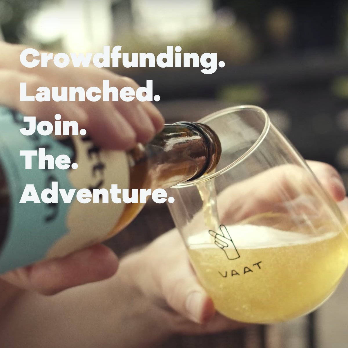 ✌️✌️✌️ We've just launched our crowdfunding campaign on <a href="/fundwisely/">Fundwise</a> . With the help of our community, we can do great things! fundwise.me/en/pitch/vaat #craftbeer #crowdfunding #innovation #greentech #doyourownthing