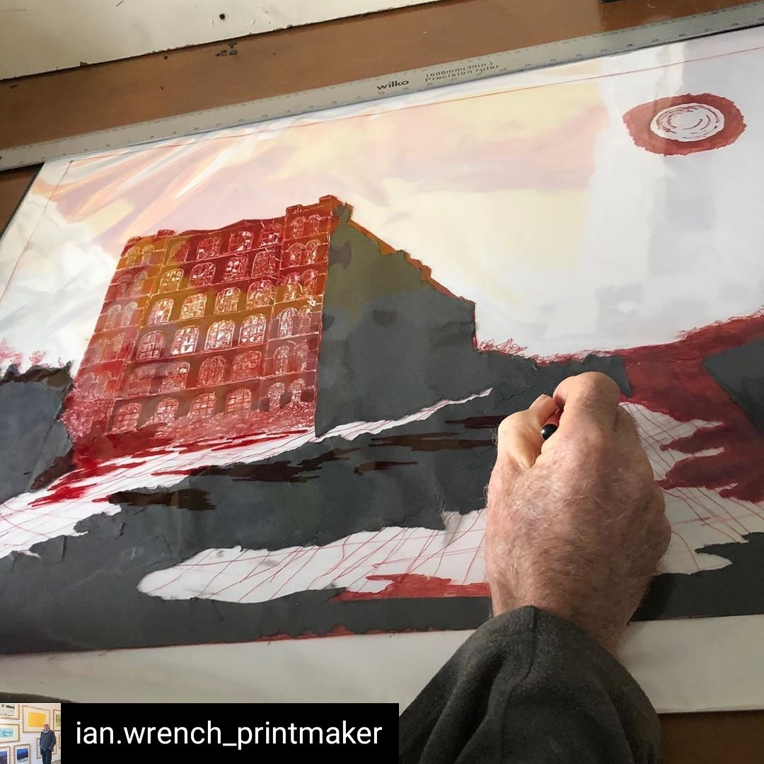 Studio holder Ian Wrench has been working from home recently, creating a new version of one of his earlier #screenprints! 

#variationsonatheme 
#motivationalmonday #artistsofwypw

#wypw #acesupported #hereforculture