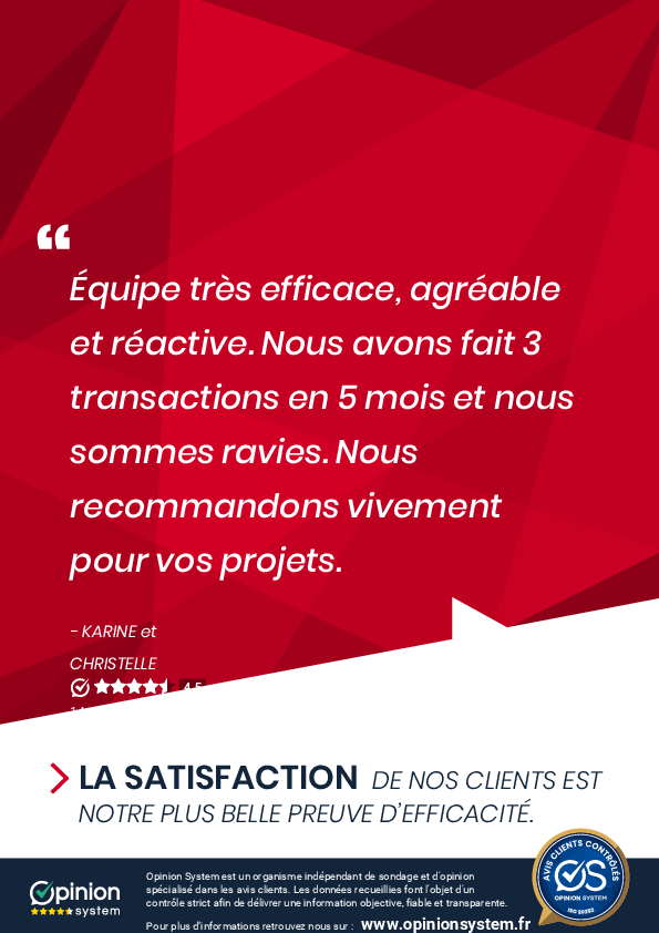 OrpiPapazian's tweet image. Notre conseillère Véronique Pastor a mené à bien plusieurs #projets pour ce couple très satisfait qui a souhaité de tout cœur nous #recommander. #merci 

#AvisClient #Recommandation #OpinionSystem #Orpi #Papazian #Immobilier #Satisfaction #SixFours