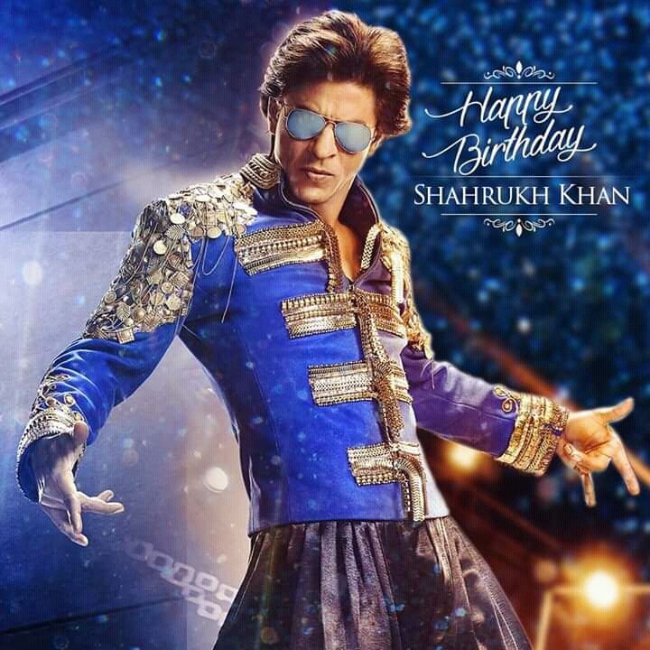 The King of Bollywood RUKH KHAN Happy birthday to you       