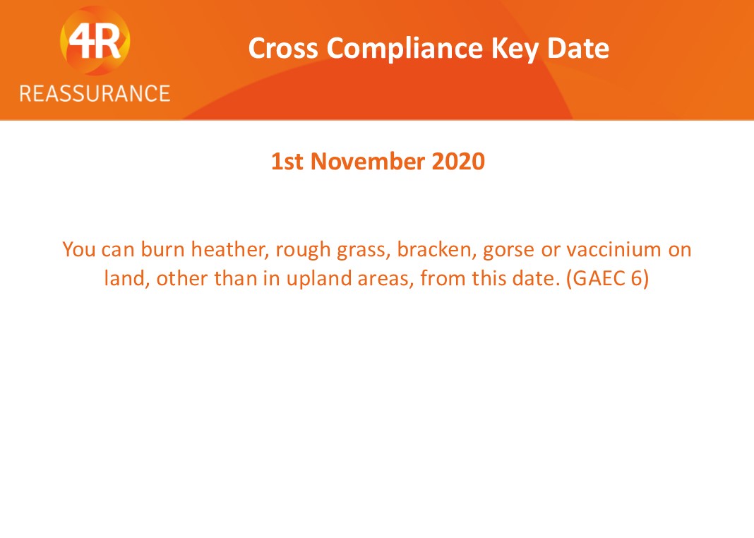 1st November Cross Compliance Key Date #Crosscompliance #November #Keydate