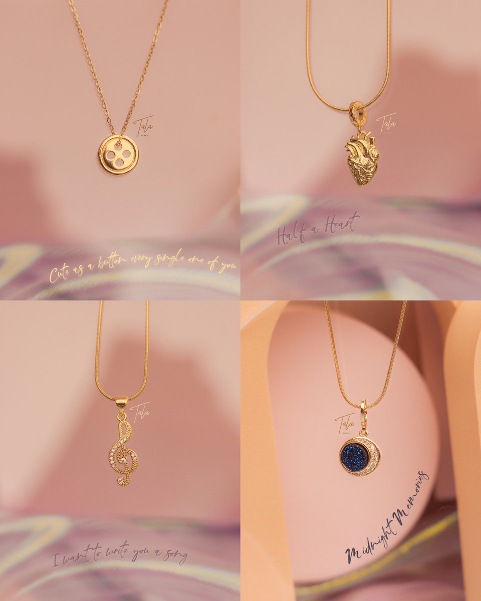 talabykyla's tweet photo. Introducing our One Direction inspired collection! 💛✨

Some pieces are inspired by Harry, Louis, Niall, Zayn &amp; Liam while some are inspired by their songs. 🌟

Which one’s your fave? ✨

Available tomorrow at 8pm on Lazada &amp; Shopee! 💖 https://t.co/x1I54J6rvK
