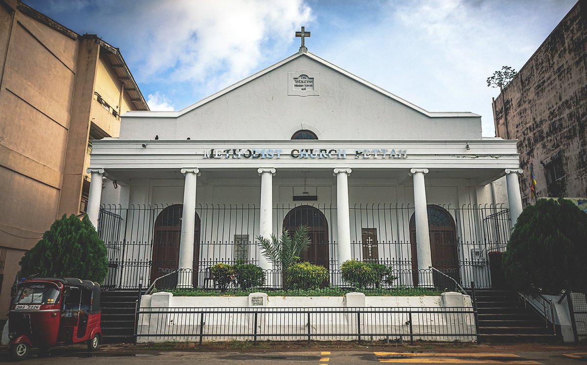 S_MorningLight's tweet photo. #CITYMISSION
The austere face of missionary Methodism. The #MethodistChurchPettah is Asia's 1st Methodist church &amp; once housed #WesleyCollege... [more@ https://t.co/iL3Q8QHXJY]

#M6MkII &amp; #15_45mm from @Canon_SL.

#architecturalphotography #travelphotography #Colombo #SriLanka https://t.co/M9TXHM8rnF