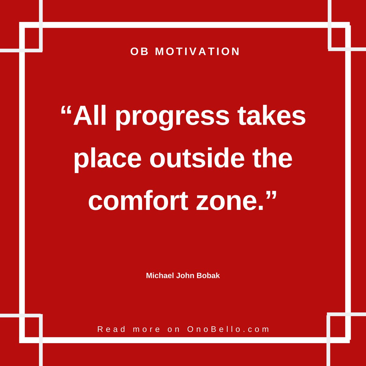 OnoBello's tweet photo. OB Motivation: Every day try to go out of your comfort zone, some small achievement can be very powerful in the future.
#OnoBello #OBMotivation #MondayMotivation #MondayMorning #MondayThoughts https://t.co/3nbR3FPycf