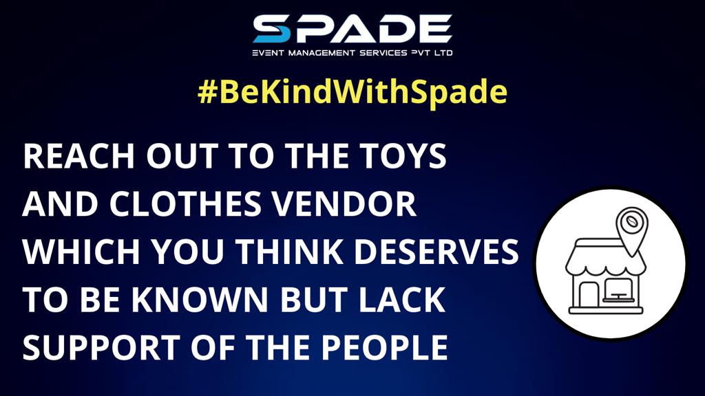 EmsSpade's tweet photo. The theme of the third week is - Toys&Clothes vendor.
If you know about any such vendor who deserves to go viral and need support.
Then check out the following banners for further details.
#BeKindWithSpade #vendors #toys #helpinghand #Help #Campaign #initiative #spadeems https://t.co/gYKcnqoDWp