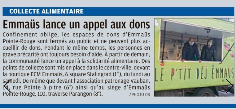 La solidarité ne sera pas confinée ⁦@emmauspr⁩