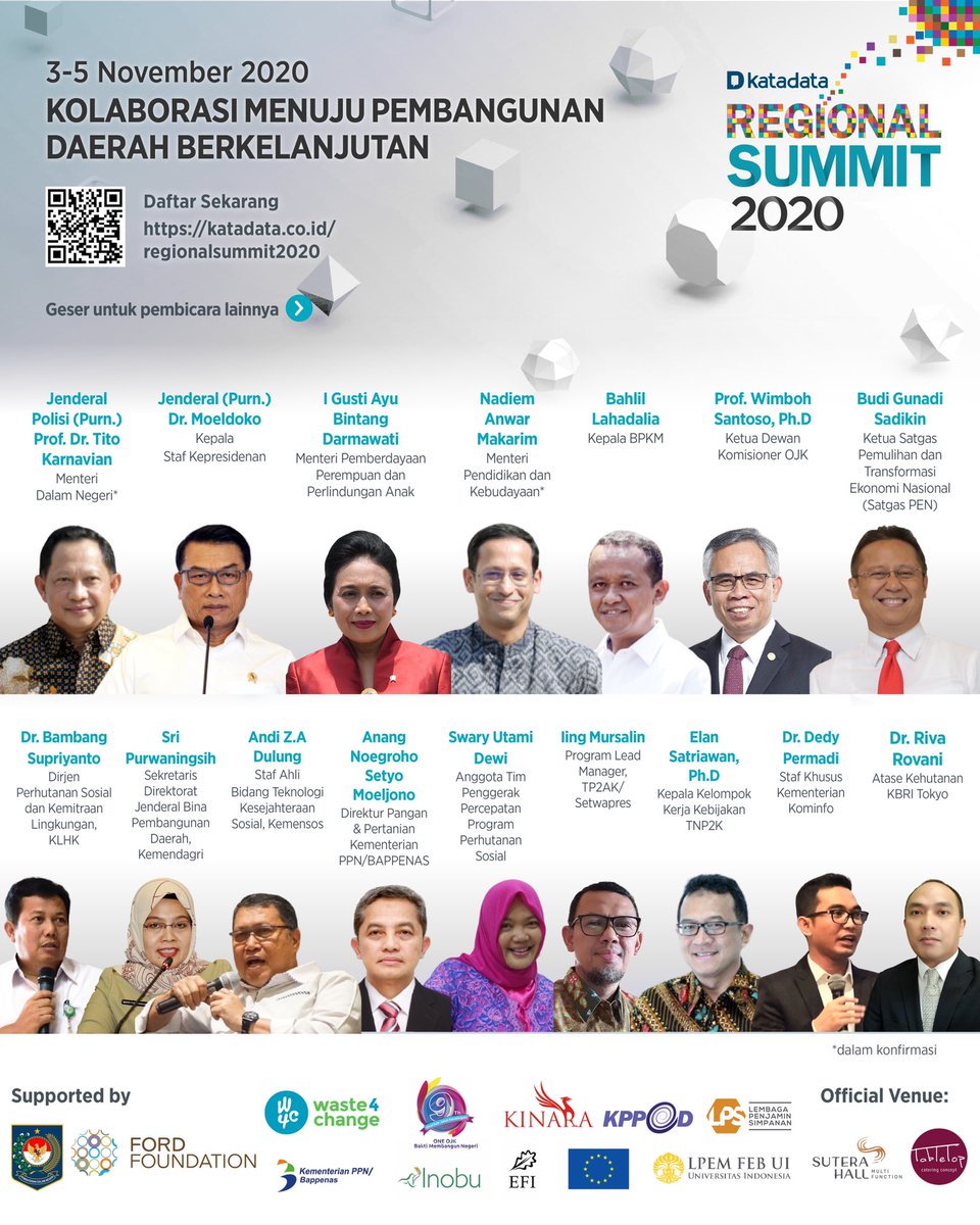 waste4change's tweet photo. Waste4Change hadir pada 3 Hari Virtual Seminar 3-5 Nov 2020 #REGIONALSUMMIT2020 @KATADATAcoid
Jangan lewatkan kesempatan serial rangkaian seminar dan diskusi ini!
Pendaftaran untuk umum dan GRATIS di link https://t.co/sedmsj283t https://t.co/Qs7wHvSDtL