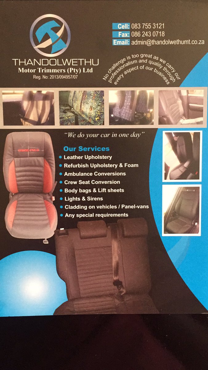 ThandolwethuMT's tweet photo. @djsbu #DJSBU 
#TheArtOfHustling
For all your upholstery needs. Look no further than your moneys worth. https://t.co/xDyi1oowEb