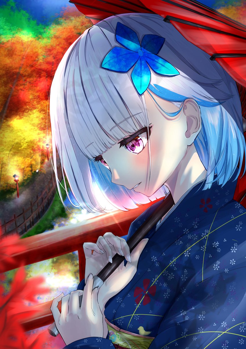 リゼ様と紅葉 ヘル絵スタ 藤本セツナのイラスト