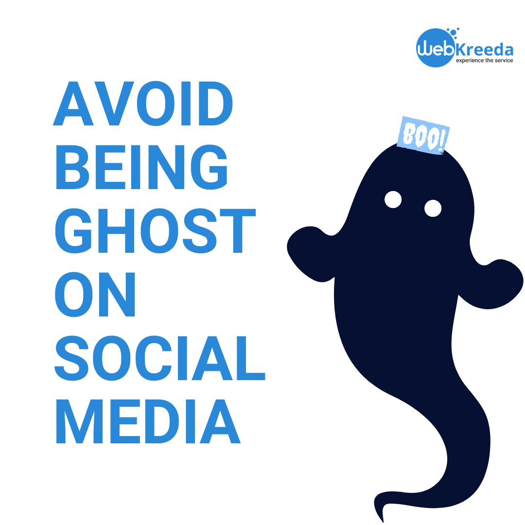 webkreeda's tweet photo. Avoid being a ghost: This refers to those who create an account on social media but remain inactive.
Social media platform allows you to nurture, reach, and engage with your audience.

#SocialMedia #HappyHalloween2020 #HappyHalloween #SmallBusiness #startup https://t.co/y1W4EcLhzj