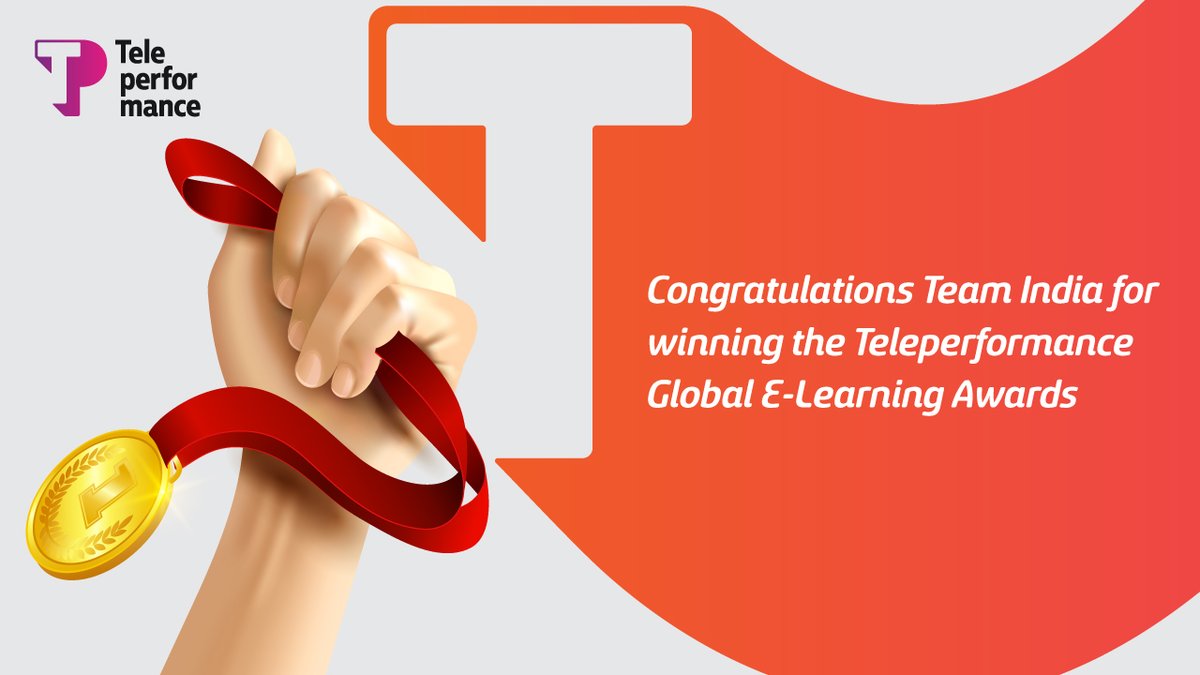 We are thrilled to share this great news with you; #TPIndia has been recognized as the Gold Winner for two consecutive months, August'20 and September'20, for their Learning & Development program. Congratulations team #India!

#LearningNDevelopment #Winners