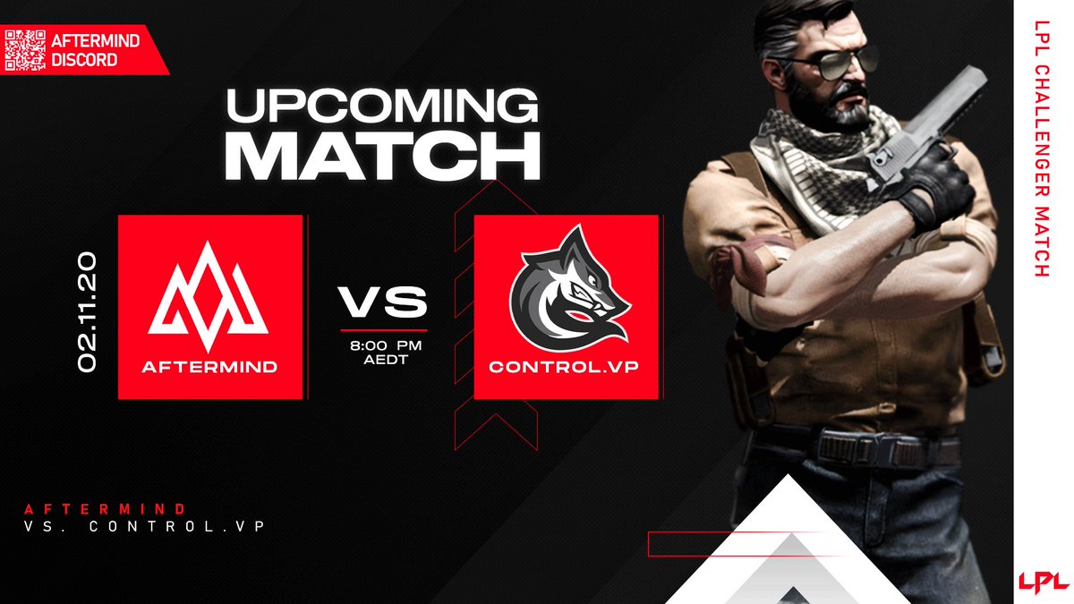 BACK FOR #LPL TONIGHT! ↙️

🆚 <a href="/TeamCNTRL/">CONTROL</a> 
⏰ 08:00PM (AEDT)
📺 twitch.tv/lpl_csgo

#AMCSGO | #AMFAM