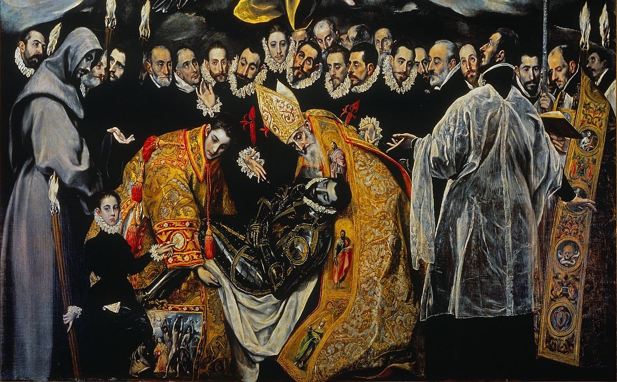 La mejor representación del #DíadelosDifuntos es el cuadro que conservamos en #Toledo con la minuciosa escena del entierro y oficio de difuntos en el s. XIV pero acompañado de los nobles del s. XVI, amigos y cercanos del autor.

Cosas del #anacronismo de #ElGreco

#ToledoAbierto